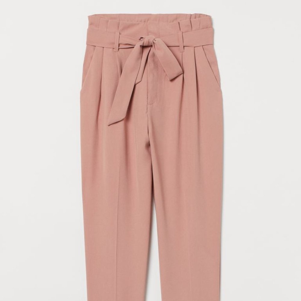 H&M Paper Bag Pants, Dusty Rose